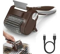 Electric Grill Brush with LED Light - Electric Grill Cleaner, Cordless Roller Cleaning Brush, Bristle-Free Rotating Grill Brush, Remove Stubborn Grease, for All Types of Grills