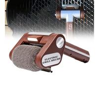 Electric Grill Cleaner Bristle Free, Bristle-Free Spinning Grill Brush with LED, Cordless Electric Brush Cleaner, Detachable 350 RPM Stainless Roller, Blast Away Burnt-On Food, For Outdoor BBQ