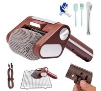 Electric Grill Cleaner Bristle Free,Electric Grill Cleaner,Cordless & Rechargeable,304 Stainless Steel Power Roller,Dishwasher-Safe Head,350 Rpm High-Speed Cleaning(1PC#)