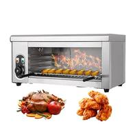 Electric Grill Machine, 2000W Cheese Melter Salamander Broiler Countertop Oven with Adjustable Grid, Ideal for Restaurants and Home Cooking