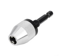 Electric Grinder Chuck with Adjustable Hexagonal Handle and Flat Tail Collet for Secure Drill Bit Holding Suitable for Nail and Engraving Machines (6.5)