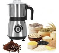 Electric Grinder for Kitchen - 500W Grain Mill with 3 Stainless Steel Blades, Versatile Spice Grinder for Coffee, Grinding Spices, Bean, Grains, Nuts，600ml