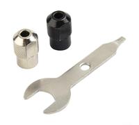 Electric Grinding Accessory Set Three M8x0 75 Chucks and One Precision Wrench