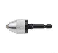Electric Grinding Chuck for Electric Grinder, Nail Machine & Engraving Machine - Adjustable Hexagonal Handle Flat Tail Collet, Zinc Alloy, 3.6 mm & 6.5 mm(6.5)