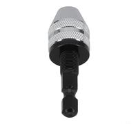 Electric Grinding Chuck with Adjustable Hexagonal Handle - Silver Flat Tail Collet for Electric Grinder, Nail Machine, Engraving Machine (3.6, 6.5mm)(3.6)
