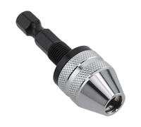 Electric Grinding Chuck with Adjustable Hexagonal Handle - Silver Flat Tail Collet for Electric Grinder, Nail Machine, Engraving Machine - Zinc Alloy 3.6/6.5mm (3.6)