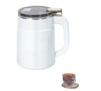 Electric Grinding Cup - Large Capacity High Speed Crushing and Grinding Grinder, One Touch Design, Portable Small Electric Mill Grinder for Flour, Pepper, Wheat, Grain, Bean,Coffee (White)