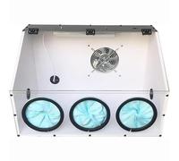 Electric Grinding Table Polisher with Dust Box, LED Light, and Fan - Fully Enclosed Design for Jewelry, Stone Carving, and Wood Carving