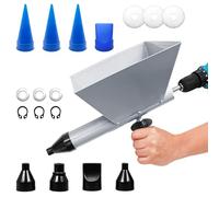Electric Grout Gun for Mortar with 8 Removable Nozzles, Portable Electric Mortar Sprayer Joint Gun, Funnel Shape for Mortar Joint Sealing Tool, Joint Gun, Stone Wall Floors