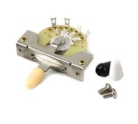 Electric Guitar 3 Way Pickup Selector Switch With Black/White/Yellow Knobs With 3Pcs Tip Guitar Pickup Lever Switch Guitar Tip