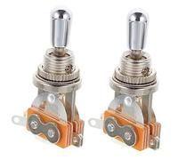 Electric Guitar 3-way Toggle Replacement 2pcs Metal Silver