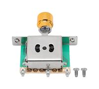 Electric Guitar 3 Way Toggle Switch | High Strength Metal Pickup Selector for Quick Sound Changes | Easy Install Kit for DIY Guitar Repair & Maintenance (Gold)