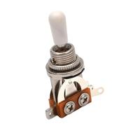 Electric Guitar 3 Way Toggle Switch Replacement, Zinc Alloy Short Switch, Compatible with Most Electric Guitars, Reliable Musical Instrument Accessories- Silver