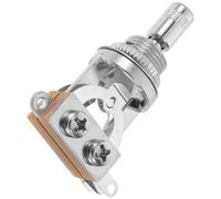 Electric Guitar 3-Way Toggle Switch with Chrome Tip Silver Metal | DIY Wiring, Short Straight Lever, Three-Position Action, Instant Feedback, Iron Build for Replacement Installs