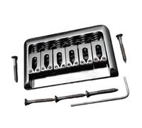 Electric Guitar 6 String Fixed Bridge 76.5x44.5mm Hardtail Accessories Black Generic Acoustic Guitar Bridge