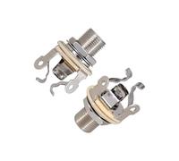 Electric Guitar and Bass Jacks Socket Output Connector Single Channel Guitar Plug Brass Texture for Instrument Brass Output Jacks Socket