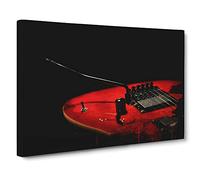 Electric Guitar Art No.1 Modern CB Canvas Print | Gallery Wrapped 30mm Frame Wall Art | 30x20 inches | Ready to Hang | Modern Music Picture | Living Room Bedroom Lounge Office
