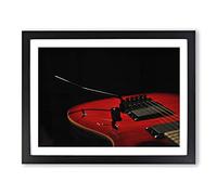 Electric Guitar Art No.1 Modern Framed Print | A2 Black Framed Wall Art | Ready to Hang | Modern Music Picture | Living Room Bedroom Lounge Office