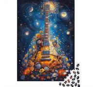 Electric Guitar Artistic Space 1000 Piece Jigsaw Puzzle Puzzle Game for Family for Adults Focus Challenge Relax Home Gift 70x50cm/1000pcs