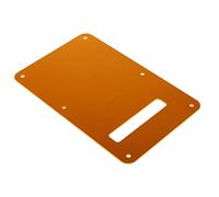 Electric Guitar Back Plate, Easy to Install Electric Guitar Back Cover, Decorative, Excellent Aluminum Alloy Protection, Stable, Sturdy and Smooth for school. (Orange Gold)