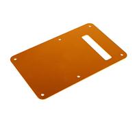 Electric Guitar Backplate, Great Protection Robust Smooth Appearance Decorative Aluminum Alloy Stable Electric Guitar Rear Cover for Party (Orange Gold)