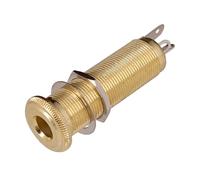 Electric Guitar Bass 1/4Inch Barrels Cylinder Input/Output Mono Active Long Threaded Socket Guitar Accessory