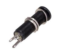 Electric Guitar Bass 1/4Inch Barrels Cylinder Input/Output Mono Active Long Threaded Socket Guitar Accessory Guitar Output Plug Socket