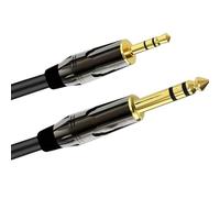 Electric Guitar Bass Instrument Cable, 3.5mm to 1/4 Inch Male TRS Stereo Cable for Music and Audio Devices 1m-10m(2m)