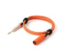 Electric Guitar Bass Instrument Cable, Microphone Cable 1/4 inch to XLR Male Multicolor 0.3-15m for Speaker Guitar Amp Mixer(Orange,10 m)