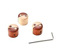 Electric Guitar Bass Knob Tone Dome Control Knob Wooden Electronic Control Knobs Potentiometer Cap Guitar Dome Knobs Wood