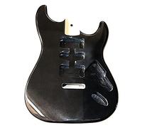 Electric Guitar Body Metallic Black Poplar Wood Guitar body replacement