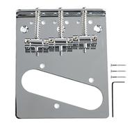 Electric Guitar Bridge 3 String Saddle, Electric Guitar Bridge Fixed Hardtail Bridge for 3 String Fender Strat Tele Electric Guitar