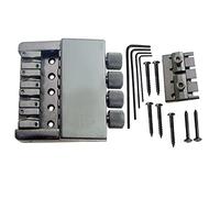 Electric Guitar Bridge Black 4 Strings Tailpiece Bridge Headless Electric Bass System Accessory