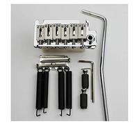 Electric Guitar Bridge Electric Guitar Tremolo Bridge Tremolo System Stainless Steel Saddles& Brass Base & Spring BS184 Chrome