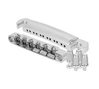 Electric Guitar Bridge Full Set, 12 String Zinc Alloy Silver Guitar Parts Accessories Elegance for Your Instrument -Rust and Long Service Life