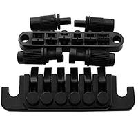 Electric Guitar Bridge Guitar BM003 Saddle Bridge And Retro TP6 Stop Lever Lock String Combination Replacement For Gibson Les Paul LP SG Style 6- String Electric Guitar (Color : Black)