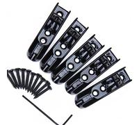 Electric Guitar Bridge Replacement Parts 5-String Individual Bass Bridges Parts With Alley Key Screws Guitar Parts & Accessories Individual Bass Bridge