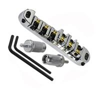 Electric Guitar Bridge Replacement Parts Chrome Metal Plated Roller Saddle Bridge Electric Guitar Replacement