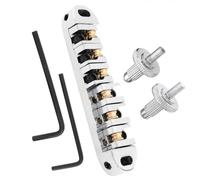 Electric Guitar Bridge Replacement Parts Electric Guitar Roller Bridge Locking Tailpiece Accessories For Electric Guitar Replacement (Color : Silver)