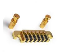 Electric Guitar Bridge Replacement Parts Electric Guitar Tailpiece, Saddle Bridge, Flip-up Bridge (Color : Gold)