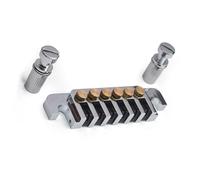 Electric Guitar Bridge Replacement Parts Electric Guitar Tailpiece, Saddle Bridge, Flip-up Bridge (Color : Silver)