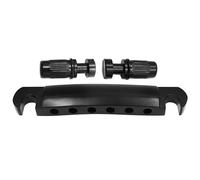 Electric Guitar Bridge Replacement Parts Golden Electric Guitar Bridge Stop Bar Tailpiece Guitar Bridge Replacement (Color : Black)