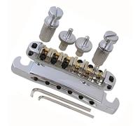 Electric Guitar Bridge Replacement Parts Locking Roller Bridge Tailpiece For Electric Guitar (Color : Silver)