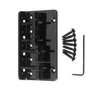 Electric Guitar Bridge Replacement Parts Metal 4 String Bass Bridge Bridge For Jazz Bass Guitar With 4 Screws And 1 Wrench (Color : Black)
