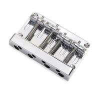 Electric Guitar Bridge Replacement Parts Metal 4 String Bass Bridge Bridge For Jazz Bass Guitar With 4 Screws And 1 Wrench (Color : Silver)