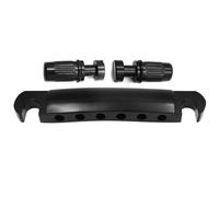 Electric Guitar Bridge Replacement Parts Tailpiece Stop Guitar Bridge+Studs Kits Accessories Electric Guitars Repalcement (Color : Black)