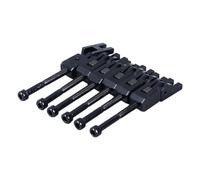 Electric Guitar Bridge Saddle Double Locking Tremolo Roller Screw for Various Styles Jazz Rock Blues Metal (Black)