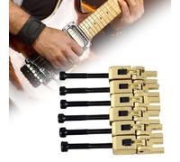 Electric Guitar Bridge Saddle Double Locking Tremolo Roller Screw for Various Styles Jazz Rock Blues Metal (Gold)