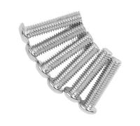 Electric Guitar Bridge Saddle Mounting Hex Screws, 6 Pcs Double Rocker Bridge Saddle Mounting Hex Screw Multifunctional for Electric Guitar Bass (Silver)