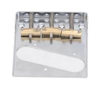 Electric Guitar Bridge, Telecaster Electric Guitar Bridge 3 Brass Saddles Vintage Telecaster for Finger and Pick Clearance